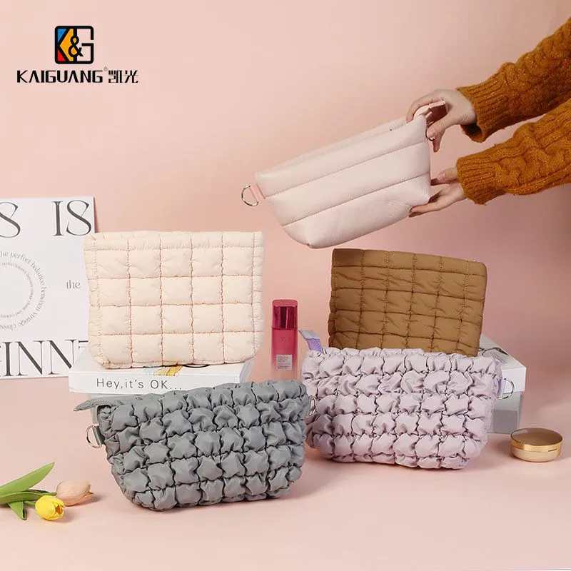 Puffer Quilted Cosmetics Bag