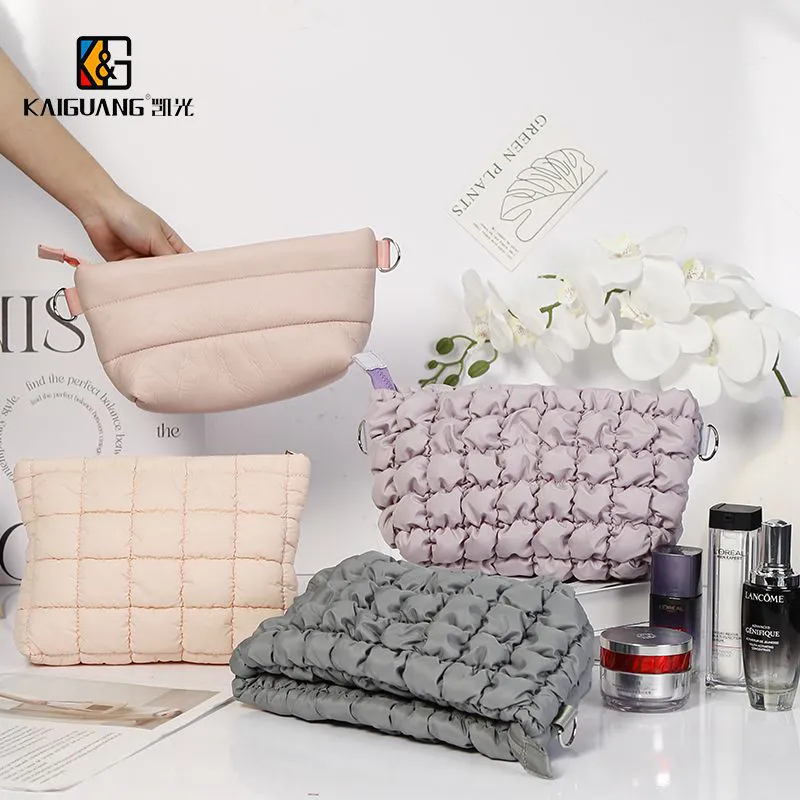 Puffer Quilted Cosmetics Bag