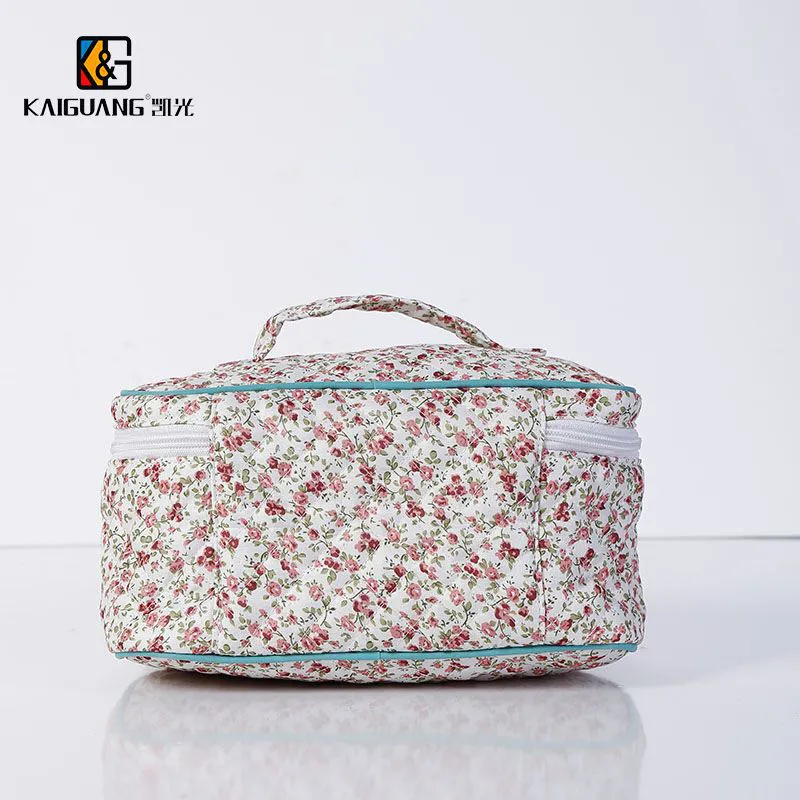 Large Capacity Floral Cosmetics Bag