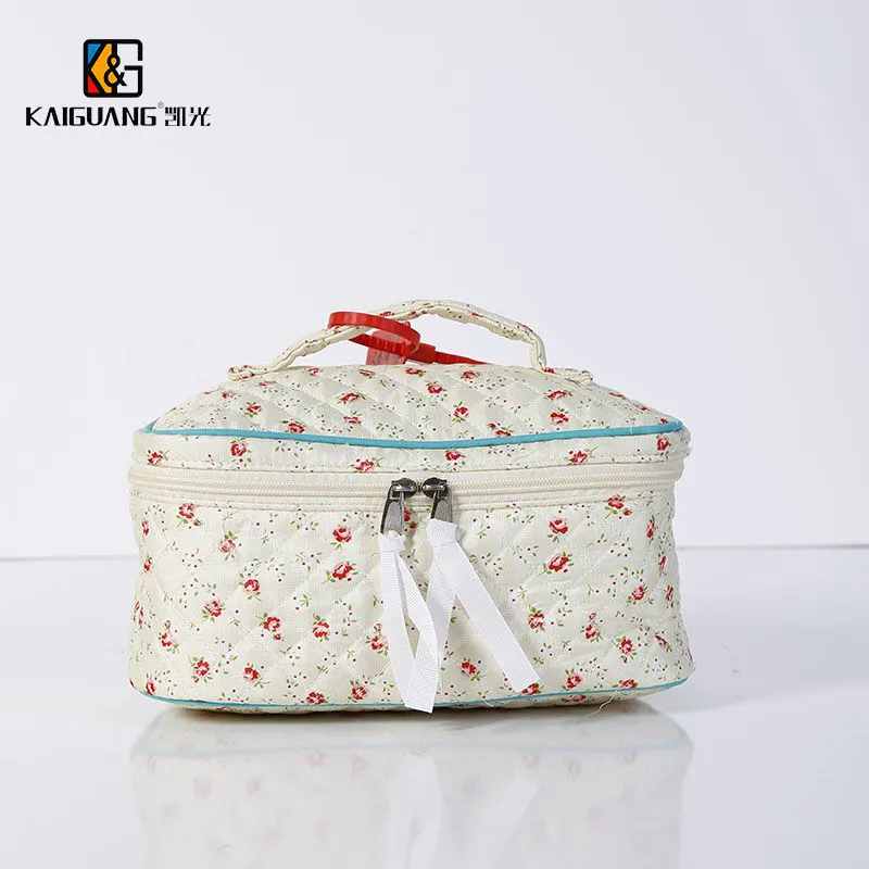 Large Capacity Floral Cosmetics Bag