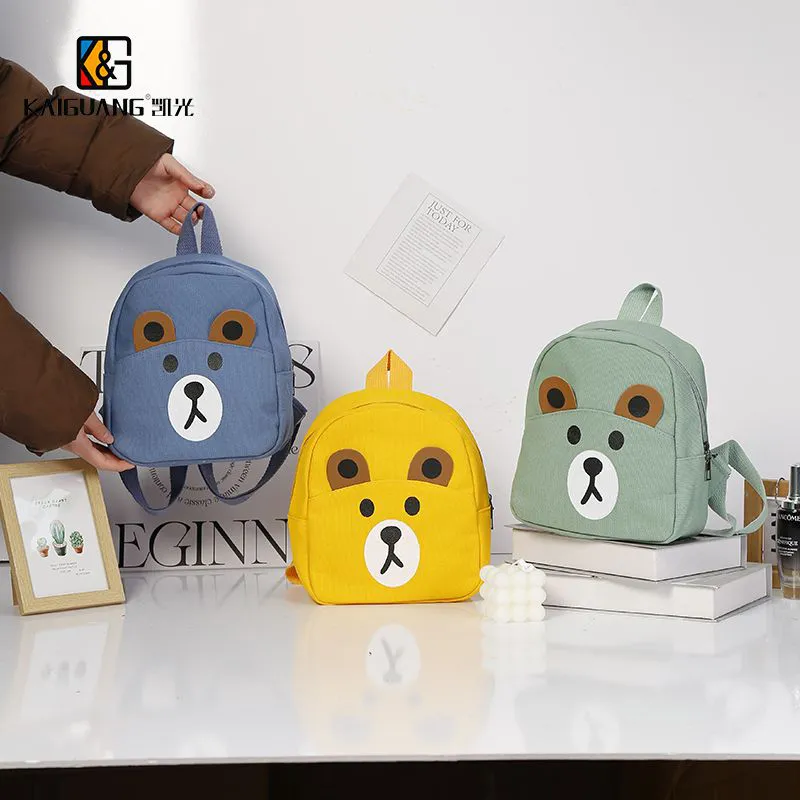 Adorable Corduroy Cartoon Backpack - Perfect for Preschoolers