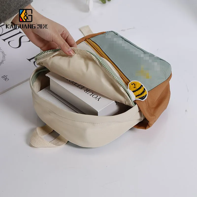 Colorful Cotton Cartoon Backpack - Fun & Stylish for Kids!