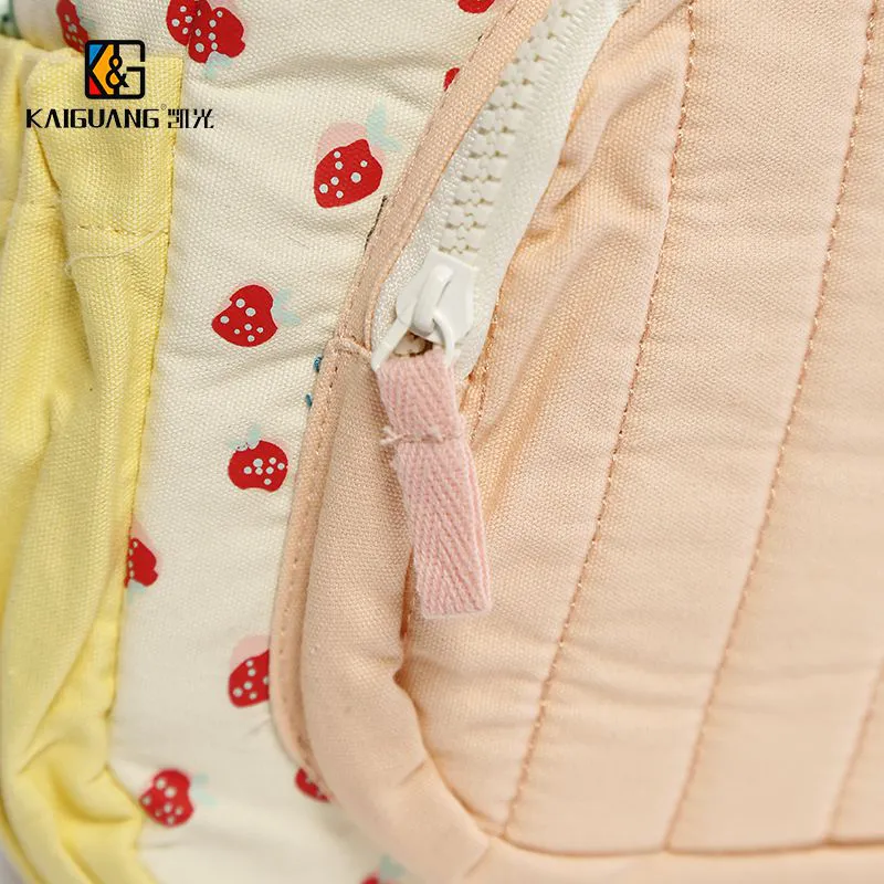 Sweet Strawberry Dot Cotton Backpack