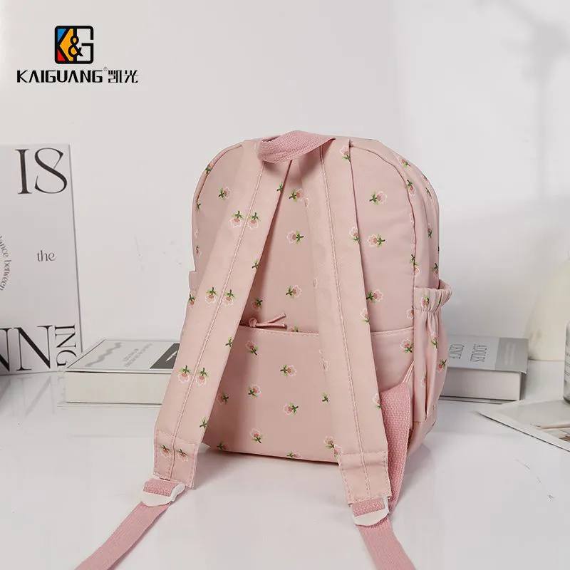 Stylish Floral Print Nylon Backpack for Women