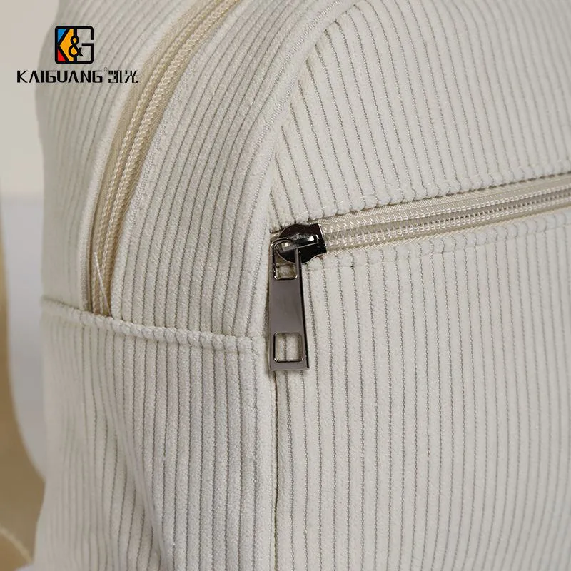 Mini Striped Corduroy Backpack