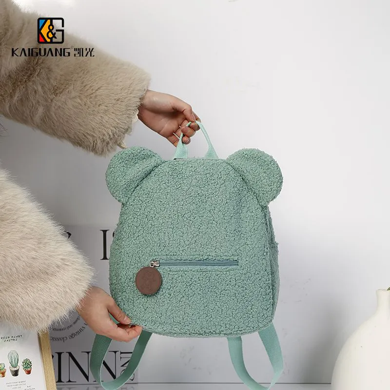 Cozy sherpa Bear-Ears Backpack