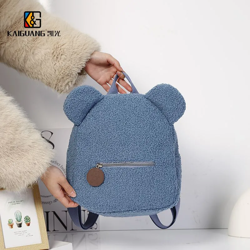Cozy sherpa Bear-Ears Backpack