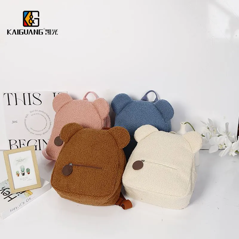 Cozy sherpa Bear-Ears Backpack