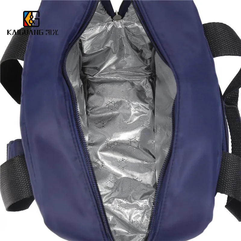 Premium Blue Nylon Lunch Bag