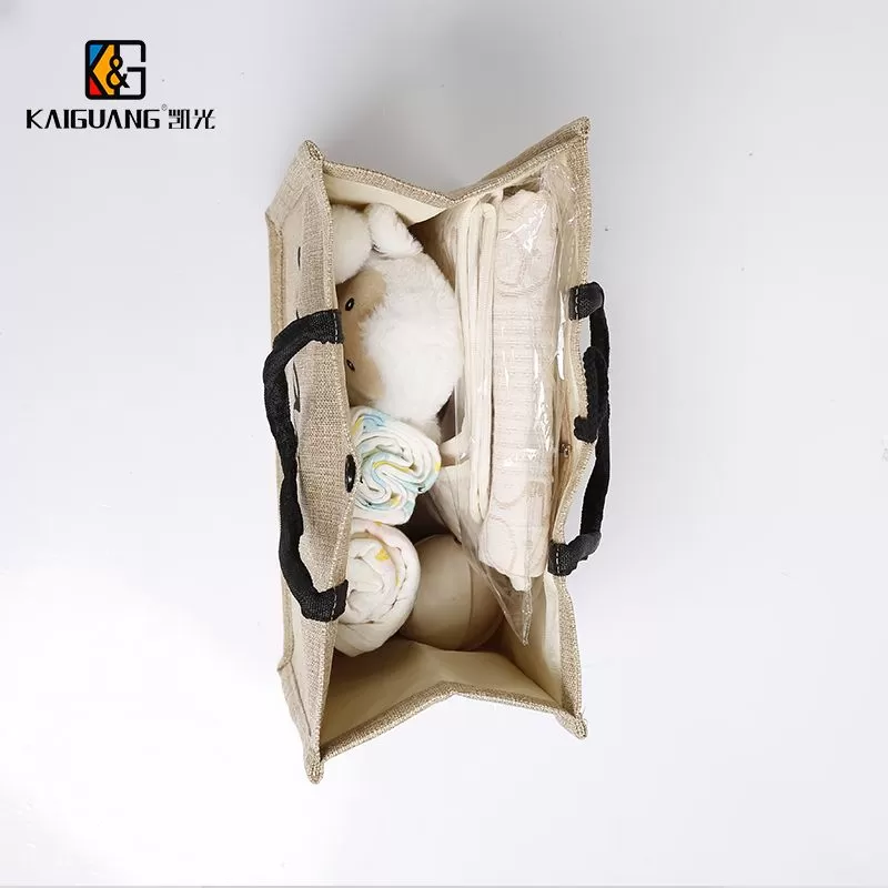 Personalized logo Jute Tote bag