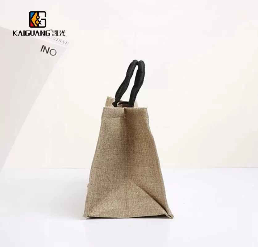 Personalized logo Jute Tote bag