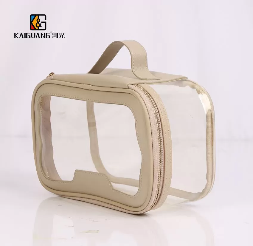 PU with PVC Cosmetic bag