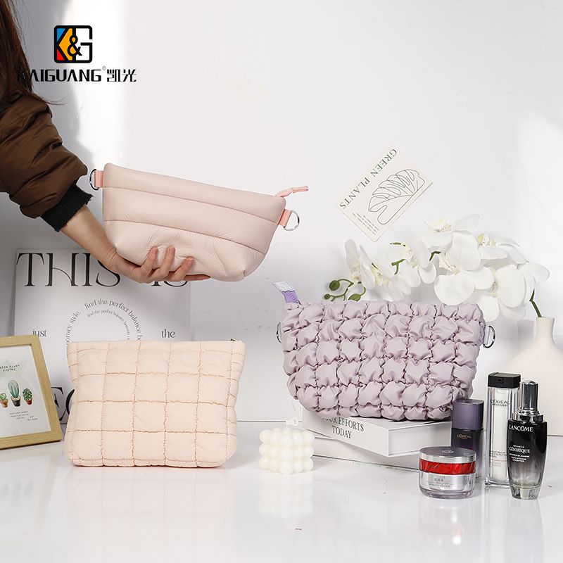 Puffer Quilted Cosmetics Bag