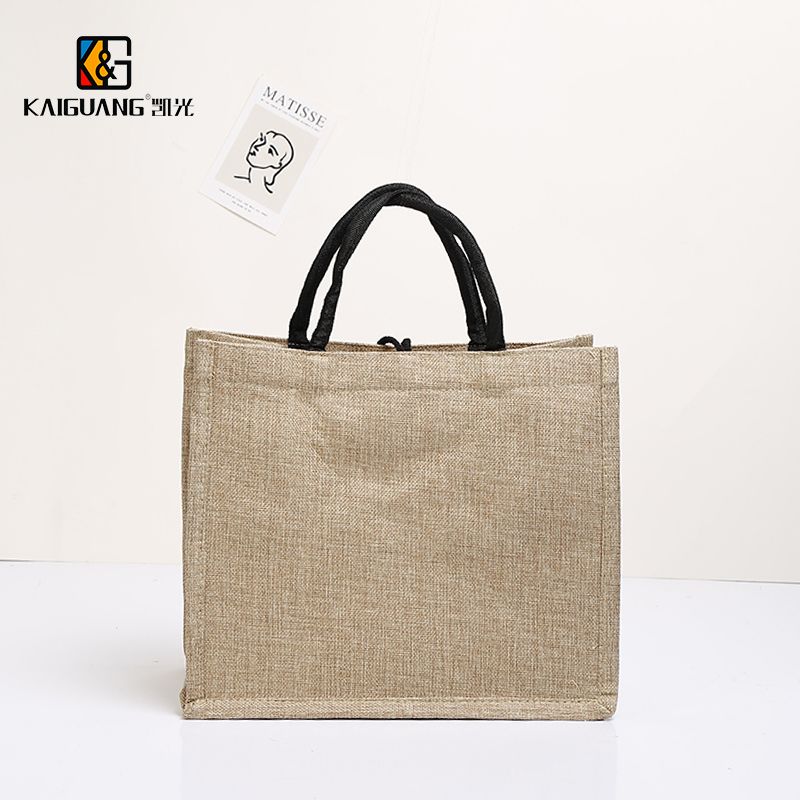 Personalized logo Jute Tote bag