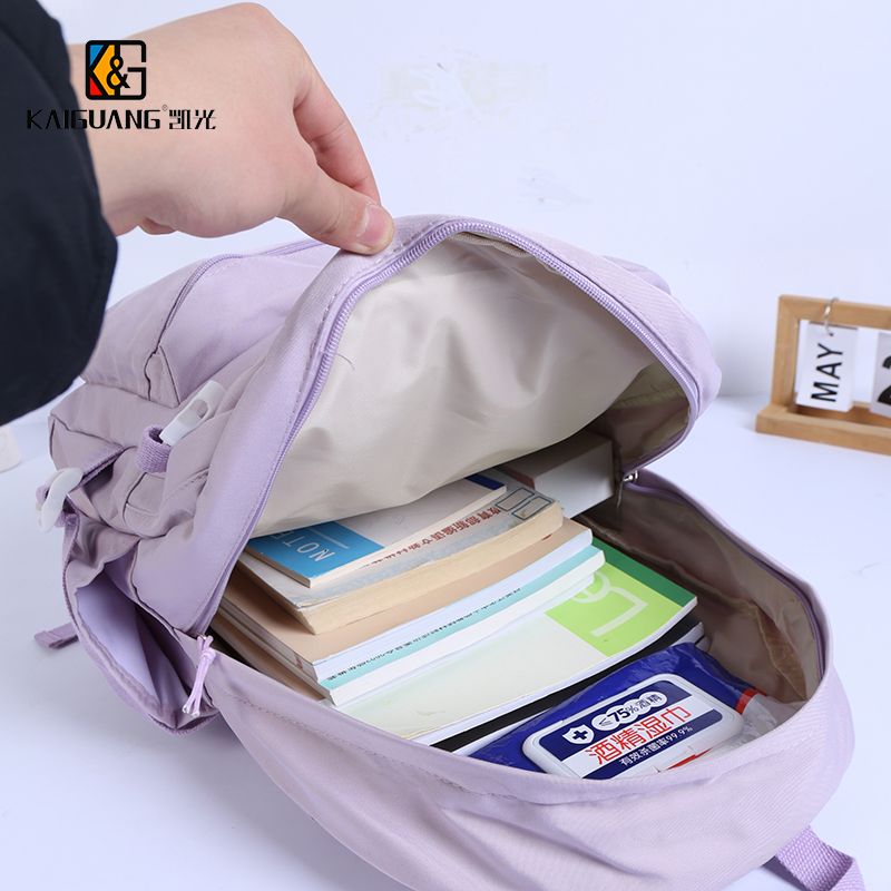 Classic Lightweight Student Backpack – Unisex, Spacious, and Customizable